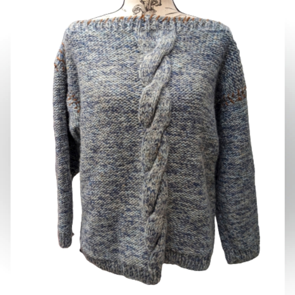 Chunky cable knit sweater